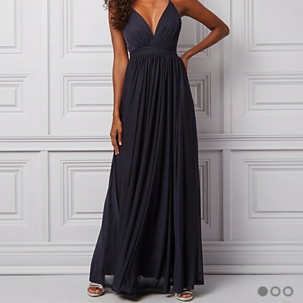 EUC Le Chateau Deep-V Neck Gown